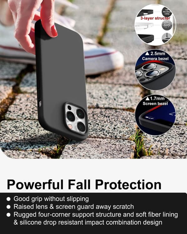 APPLE IPHONE 14 PRO MAX SILIKONE ETUI SORT