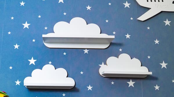 Cloud Shelves Sæt med 3 Amazonka - Elegance