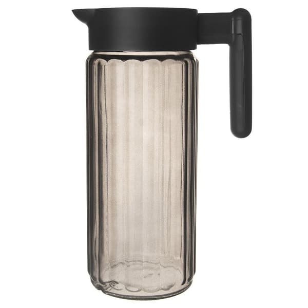 Lasinen kannu kannella 1,5 l