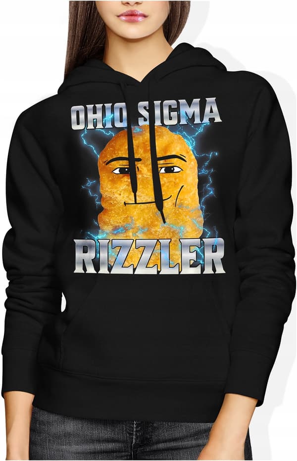 OHIO SIGMA RIZZLER BLUSE CHICKEN NUGGET MEMY MEME DAMSKA L