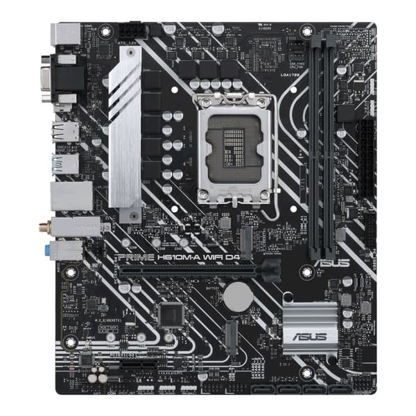 ASUS PRIME H610M-A WIFI D4 microATX-moderkort, DDR4, Wi-Fi 5