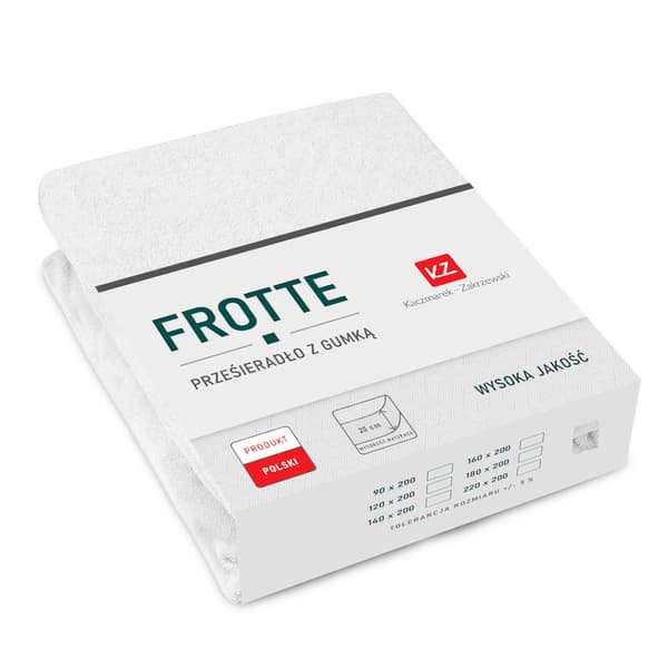 Frottélagen 120x200 hvid TYK