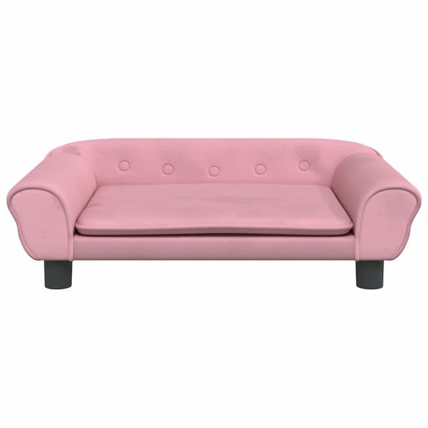vidaXL Koiranpeti, Vaaleanpunainen, 70x48x22 cm, Sametti