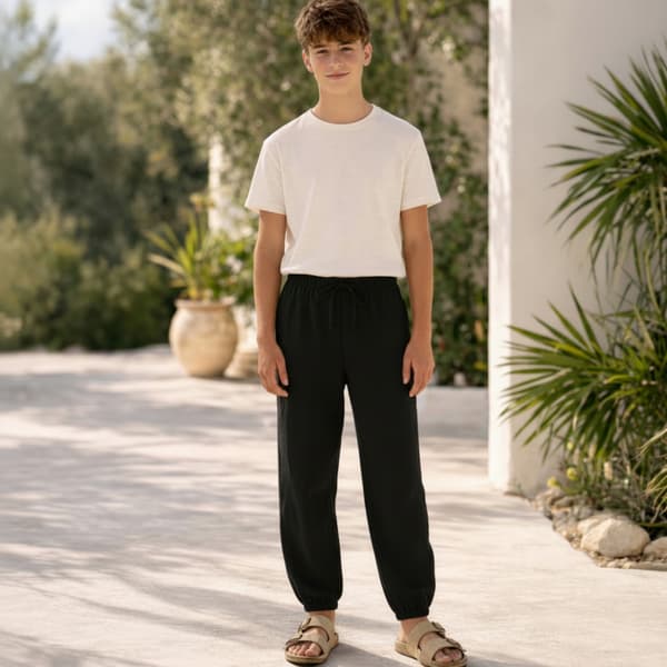Børne MUSLIN shorts 146 sommerbukser til BØRN til SOMMER SORT