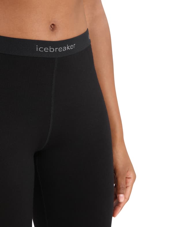 Icebreaker 260 TECH dame termoleggings sort IB104392001 størrelse L