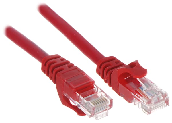 KIINNITYSJOHTO RJ45/3.0-PUNAINEN 3.0 m