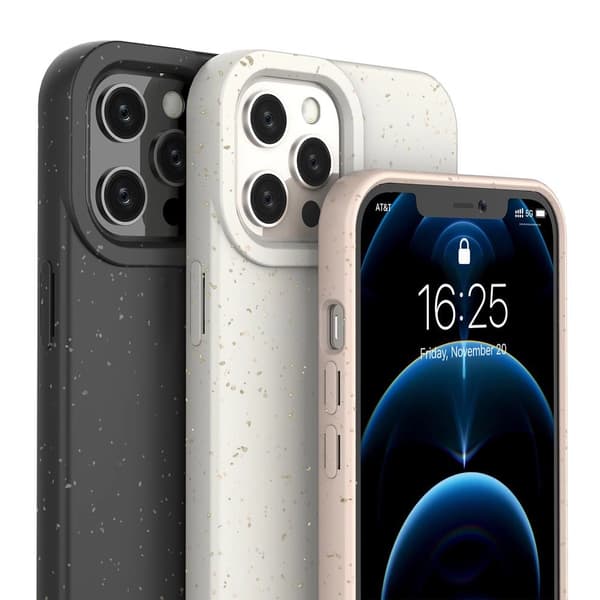 Eco Case iPhone 12 Pro Max Silikone Cover Mobilcover Gul