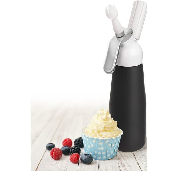 Sort flødeskumssifon 680 ml