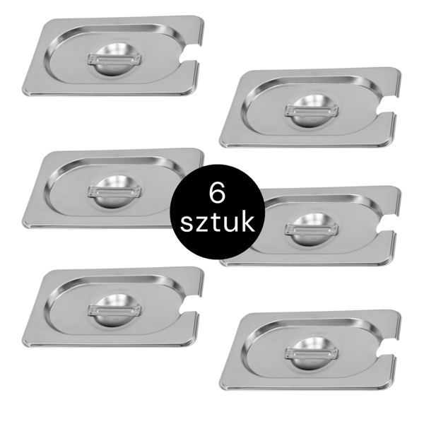 Lock för GN Mega-M 1/9 176x108 med urskärning (6-pack) N