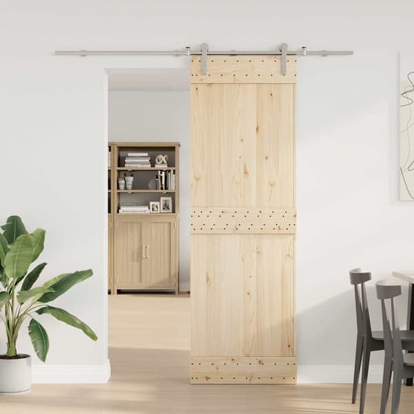 vidaXL Skjutdörrsfäste 183 cm stål silver
