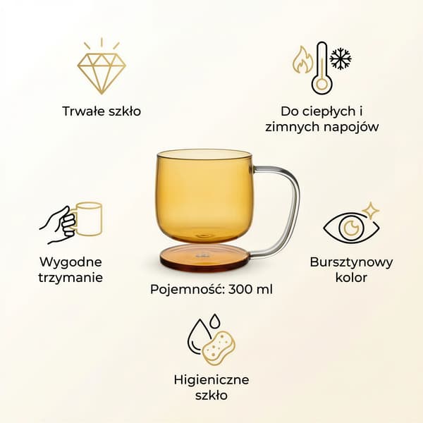 GLAS MED LUFTLEVITATIONSEFFEKT BÄRNSTÄRKT MUGG 300 ml