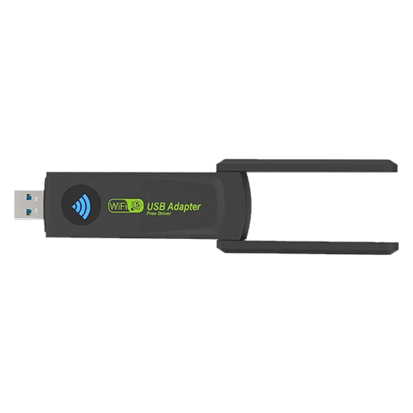 Kaksikaistainen USB 3.0 WiFi-verkkoadapteri AC 1300 Mbps Internet
