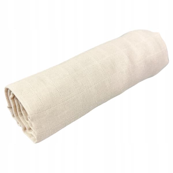 Stor muslinble PASSER 120×120 cm Bomuldsmuslinble