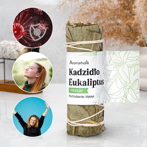 Røgelse eukalyptus naturlige urter til stress, træthed og aromaterapi
