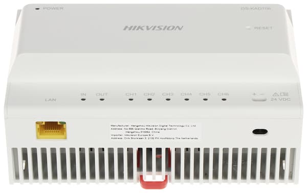 DS-KAD706Y SWITCH TIL HIKVISION 2-LEDET VIDEO INTERCOM-SYSTEMER