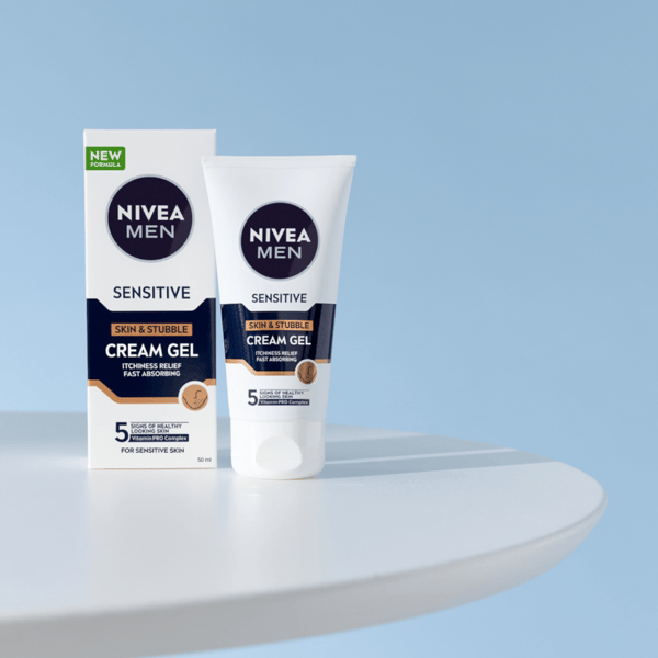 NIVEA MEN Sensitive kasvojen ja 3 päivän parran voidepuhdistaja 50 ml