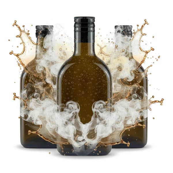 50x ROMflaskor 350ML för alkohollikör romkork 28x38 LÅNG