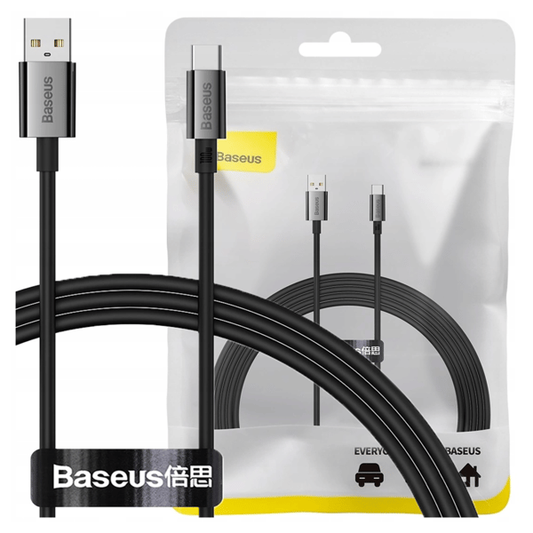 Baseus Superior 100W 2m USB til USB-C-kabel (sort)