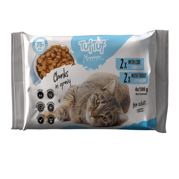 Tuf Tuf MIX Smaker Våtfoder för Katt 24x (4x100g)