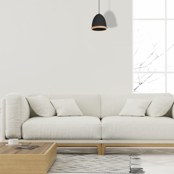 HÆNGELAMPE STUDIO 1 E27 SORT TRÆ MILAGRO MLP8852