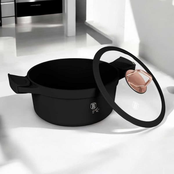 TITANIUMPOTTE 28cm BERLINGER HAUS BH-7784 SORT ROSA