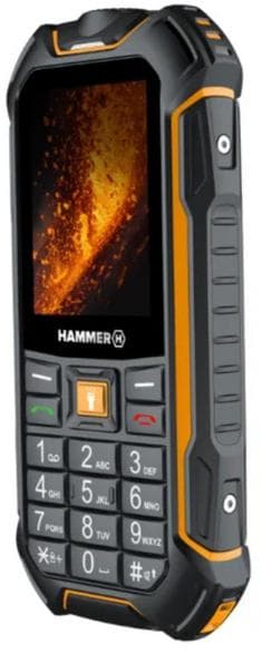 HAMMER Boost 2 LTE musta ja oranssi matkapuhelin