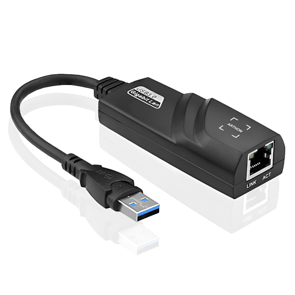 USB 3.0 netværkskort med Ethernet RJ45-indgang adapter internet hub