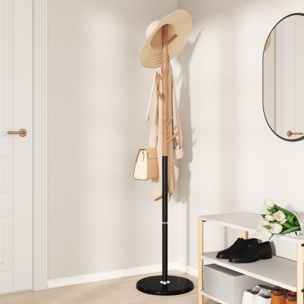 vidaXL stående knagerække sort 172 cm malet jern