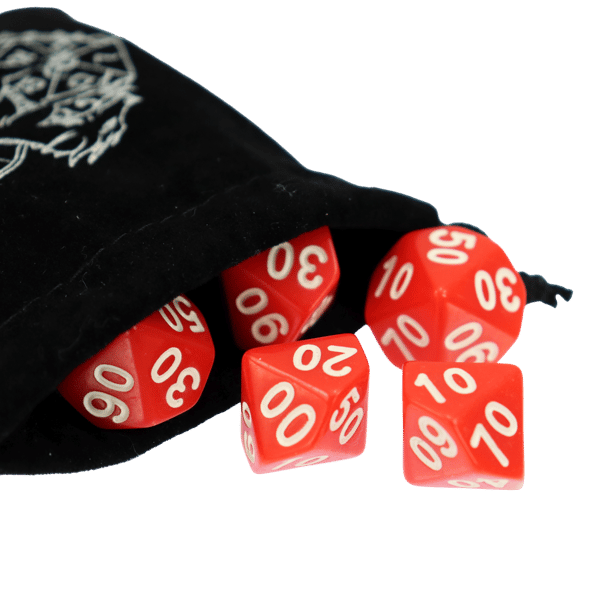 RPG Natklub Terninger Sæt med 7 Metal Terninger