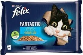 FELIX FANTASTIC KATTFODER LAX PLATTFISK 4*85 g NESTLÉ
