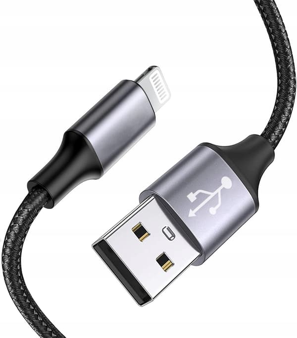 USB - LIGHTNING 2.0 -KAAPELI, VAHVA, PITKÄ PUNOTTU, 2M