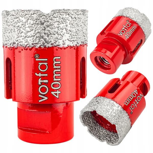 Diamant kronebor 40 mm M14 til grès fliser sten glasur