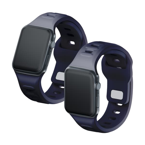 38/40/41/42 mm Grå (lille) - 3mk Silikone Urrem til Apple