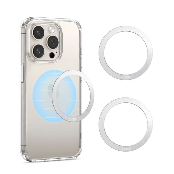 TECH-PROTECT MMP-110 2-i-1 magnetisk MAGSAFE-ring sølv & sølv