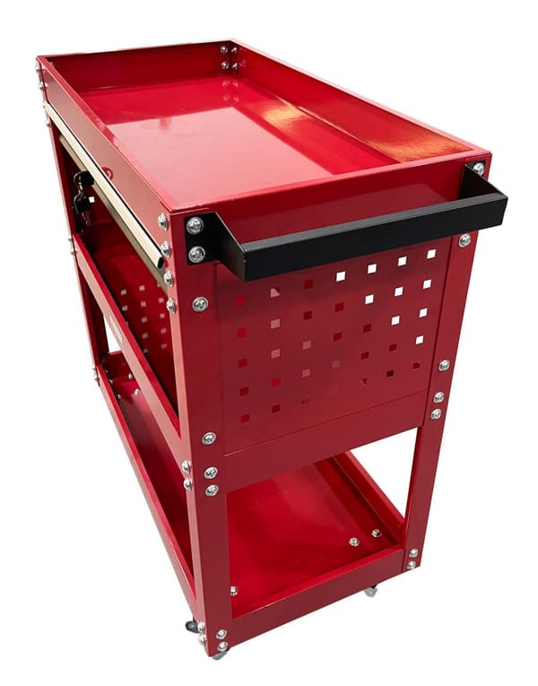 AWTOOLS METALLITYÖPAJAKÄRRY 3 TASOA LAATIKOLLA