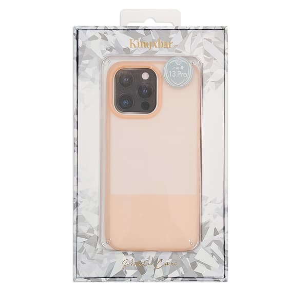 Kingxbar Plain Series Cover til iPhone 13 Pro Max Silikonecover Pink