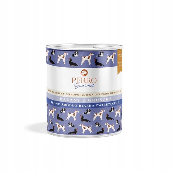 PERRO Gourmet Fasan med Päron våtfoder för hundar 6 x 800 g