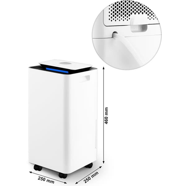 KOMPRESSORLUFTAVFUKTARE FUKTABSORBERINGSAVGAARE 12l/24h HYGROSTAT TIMER