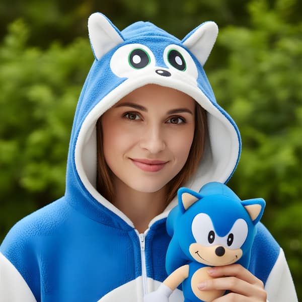 Kigurumi pyjamas Sonic XL: 175 - 185 cm