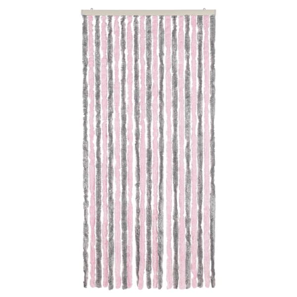 vidaXL Flugnät silverrosa 90x220 cm chenille