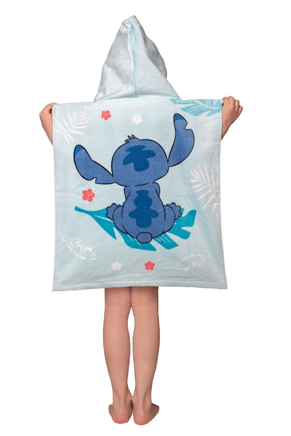 LILO AND STITCH BØRNES HÅNDKLÆDE MED HÆTTE PONCHO Wrap Efter Badning Pool STRAND