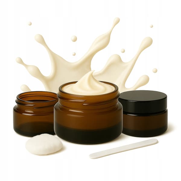 Bruna glasburkar 20 g 20 ml för mörk glaskräm, set om 20