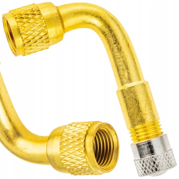 Vinkeladapter för pumpning av däck 90° ventil metall 36 mm