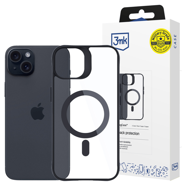 Apple iPhone 15 Plus – 3mk Satin Armor MagCase