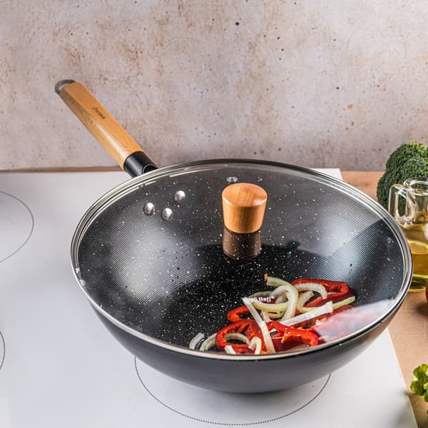 WOK MED MARMORLOCK 30 cm KINGHOFF KH-1984