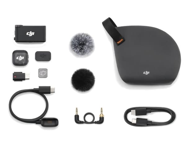 DJI Mic 3 trådløst mikrofonssystem (1TX + 1 RX) Sort