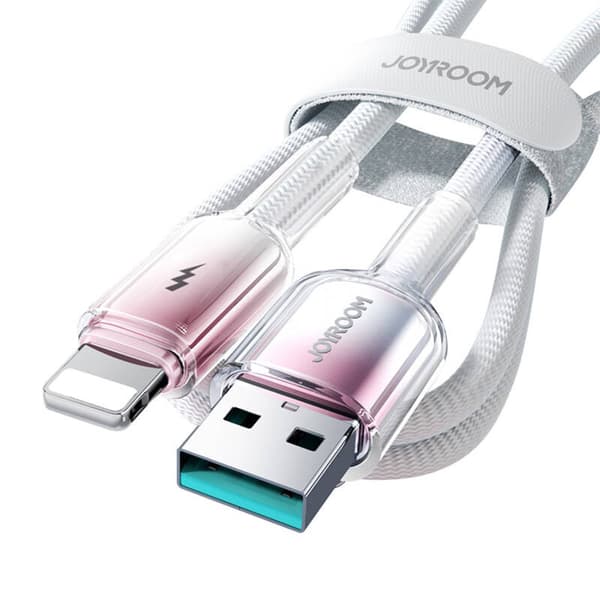 Joyroom S-A42 3A USB-A Lightning-kabel 1,2m Vit