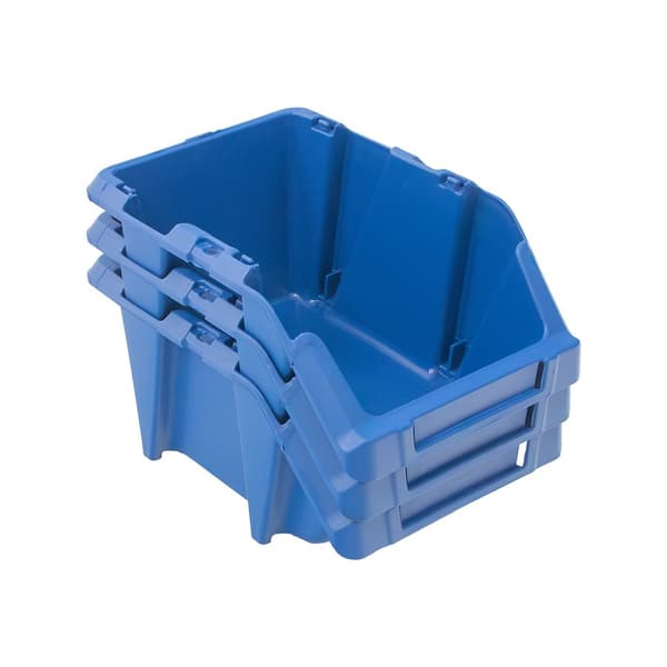Mega-M lagerkontainer plastbox 155x250x120 mm blå 6-pack