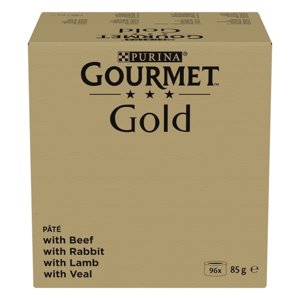 PURINA GOURMET GOLD Mousse våtfoder för katter 96x85g