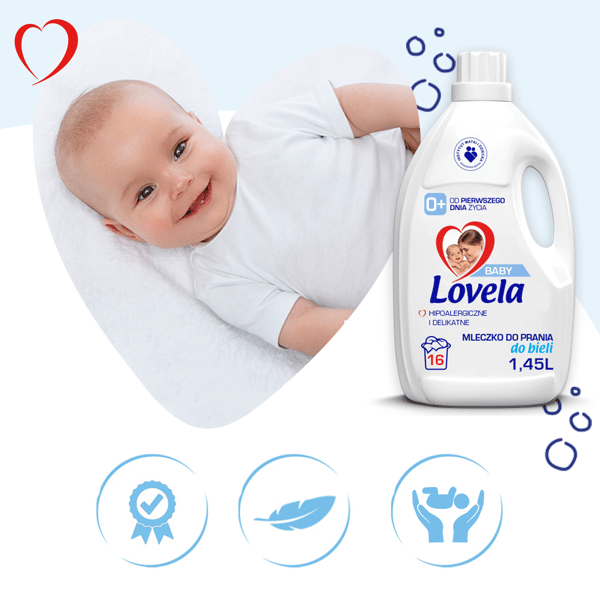 Lovela Baby Væske hvid 1,45l